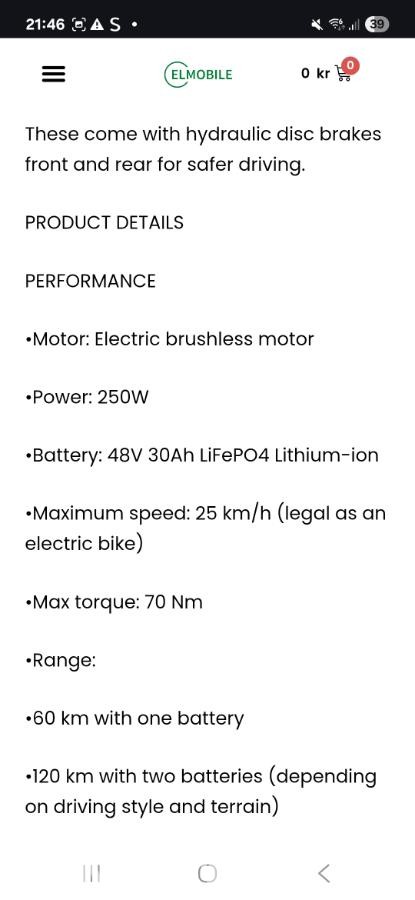 2024 Kudaki Venture Pro elektrisk pedalscooter/elsykkel